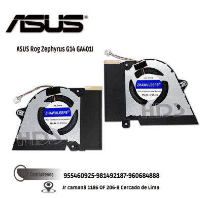 COOLER , VENTILADOR ASUS  ROG Zephyrus G14, GA401