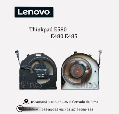 COOLER VENTILADOR LENOVO Thinkpad E580 E480