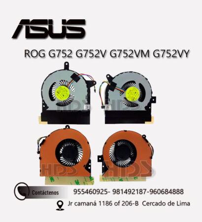 COOLER VENTILADOR  ROG G752 G752V