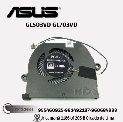 COOLER VENTILADOR ASUS GL503VD GL703VD