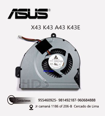 COOLER VENTILADOR ASUS K53E K53S K53SC