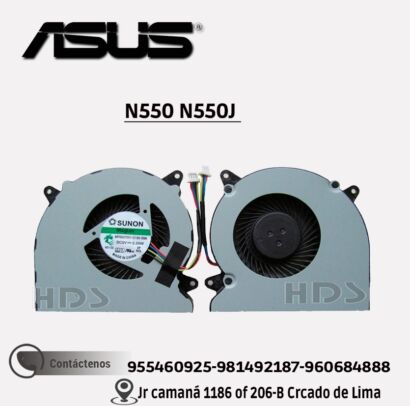 COOLER VENTILADOR ASUS N550 N550J
