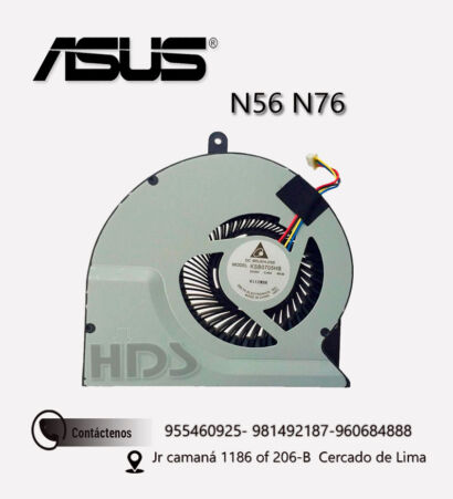 COOLER VENTILADOR ASUS  N56 V N56VZ