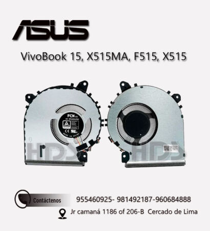 COOLER VENTILADOR ASUS   X515 X515DA X515EA
