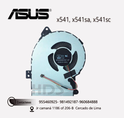 COOLER VENTILADOR  Asus X541 X541S X541SC X541U