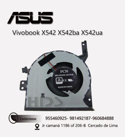COOLER VENTILADOR ASUS  X542 X542BA X542UA