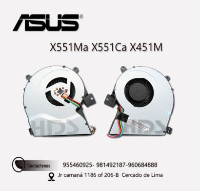 COOLER VENTILADOR ASUS    X511C X551C X551CA X551MA