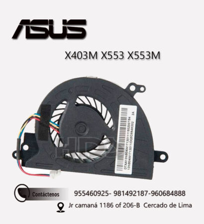 COOLER VENTILADOR ASUS  X453M X403M X553 X553M