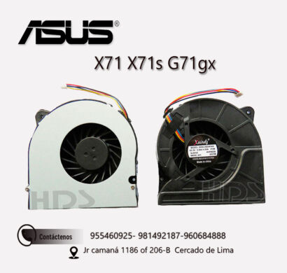 COOLER VENTILADOR ASUS X71   X71S X71SL