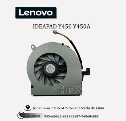 COOLER VENTILADOR LENOVO Ideapad Y450 Y450A Y450G