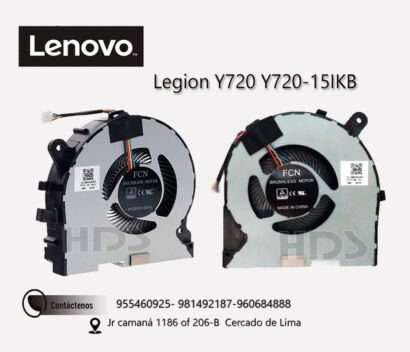 COOLER VENTILADOR LENOVO  Y720 15IKB
