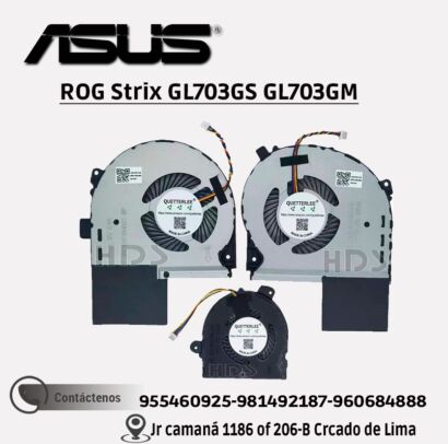 COOLER VENTILADOR ASUS  Rog Strix Gl703 Gl703gs