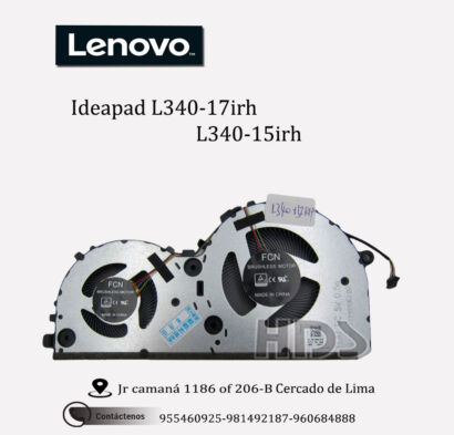 COOLER LENOVO GAMING L340-17IRH L340-15IRH