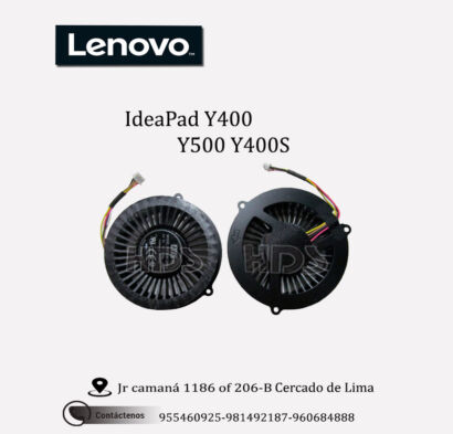 COOLER VENTILADOR Lenovo  Y400 ,  Y500